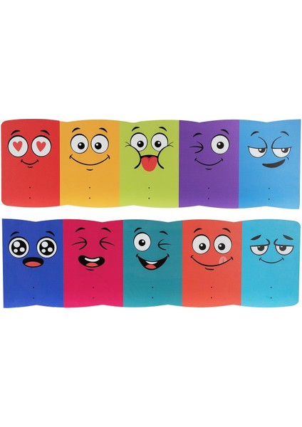 Emoji Temalı Ahşap Anaokulu Kreş Askılık