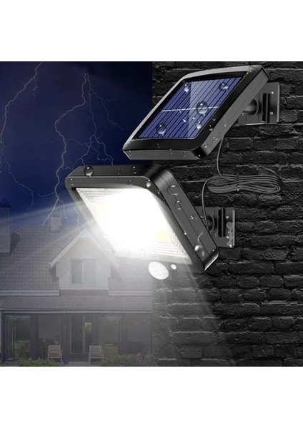 Güneş Enerjili 120 Cob Led Aydınlatma / GT-SL09 - 2 Adet