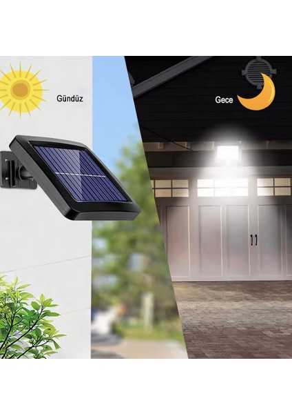 Güneş Enerjili 120 Cob Led Aydınlatma / GT-SL09 - 2 Adet