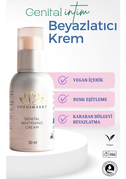 Luxury Genital Beyazlatıcı Leke Koku ve Intim Krem 1 Adet