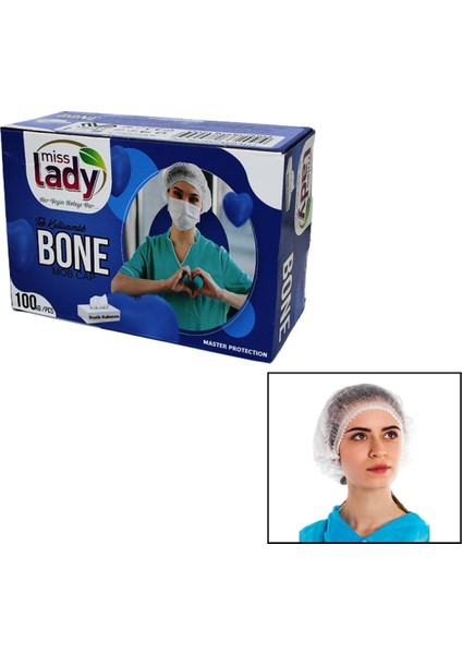 100 Parça Cerrahi - Hijyen - Aşcı Kafa Bonesi (4887)