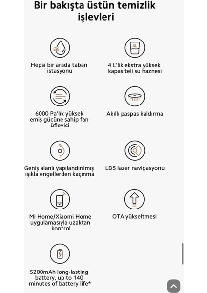 Istasyonlu Kendini Temizleyen 6000PA Sesli Kontrol -Gelişmiş Süpürme ve Paspas Akıllı Robot Süpürge