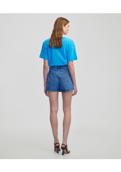 Cepli Anvelop Denim Şort Etek IS1250013074629