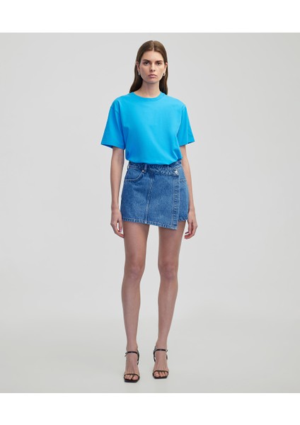 Cepli Anvelop Denim Şort Etek IS1250013074629