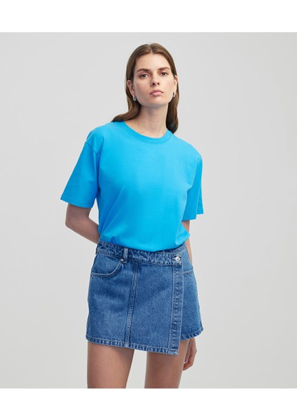 Cepli Anvelop Denim Şort Etek IS1250013074629