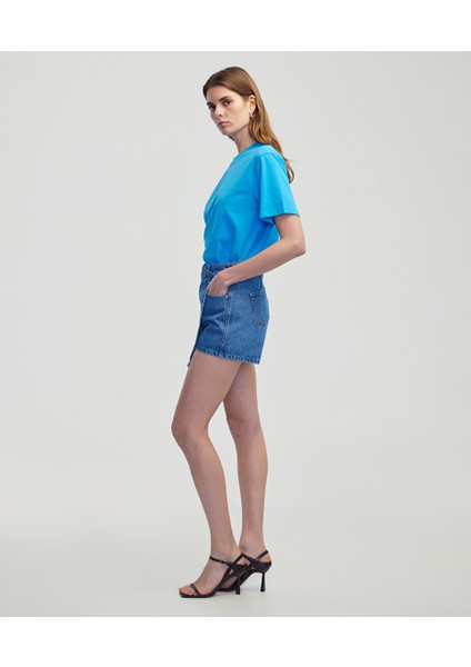 Cepli Anvelop Denim Şort Etek IS1250013074629