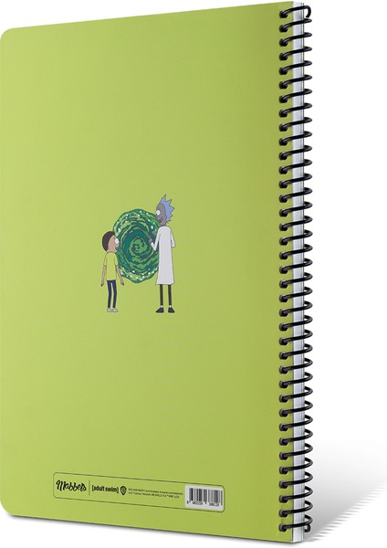 Rick And Morty Spiralli Kareli Defter
