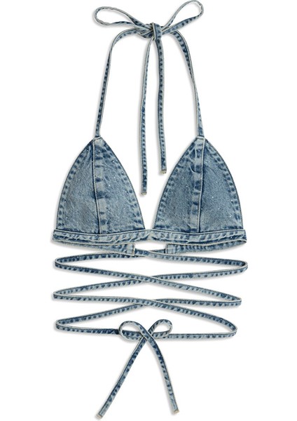 Hotfıx Baskılı Jean Büstiyer TS1250006101629