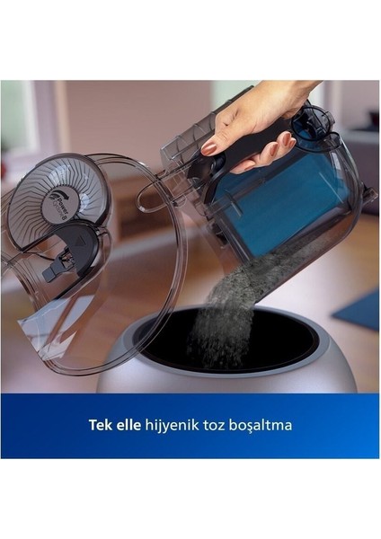 Powerpro Max 2 Ad Başlık Hediyeli Toz Torbasız Süpürge 900 W Hepa 13 , Mavi ,FC9749 fırsatları