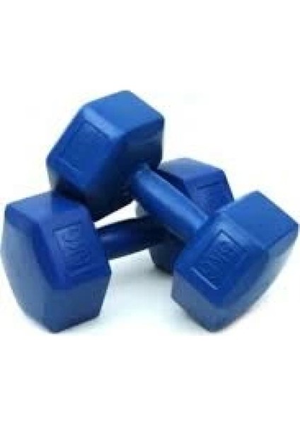 5kg Plastik Köşeli Dambıl 2 Parça (4887)