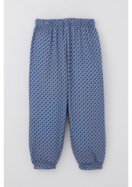 Erkek Çocuk Pijama Takımı Kare Desenli 1-3 Yaş, Mavi modelleri