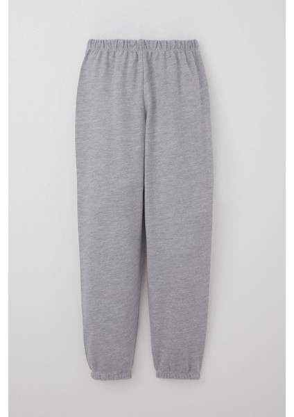 Erkek Çocuk Pijama Takımı Verev Çizgi Desenli 4-8 Yaş, Açık Gri indirimleri