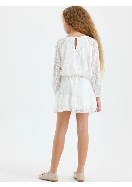 Kız Çocuk Dantelli Bluz Etek Takım fırsatları