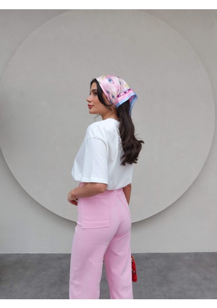 Yüksek Bel Culotte Jean