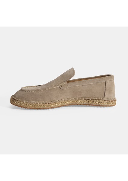 Erkek Lacivert Slip-On Süet Espadril