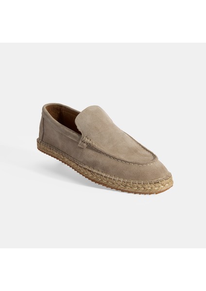 Erkek Lacivert Slip-On Süet Espadril