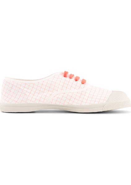 Lacet Femme Neon Checks Orange Flue - Desenli Kadın Ayakkabısı