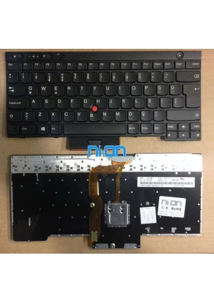 Nion Lenovo 04X1268 Uyumlu Notebook Klavye (Siyah Tr)