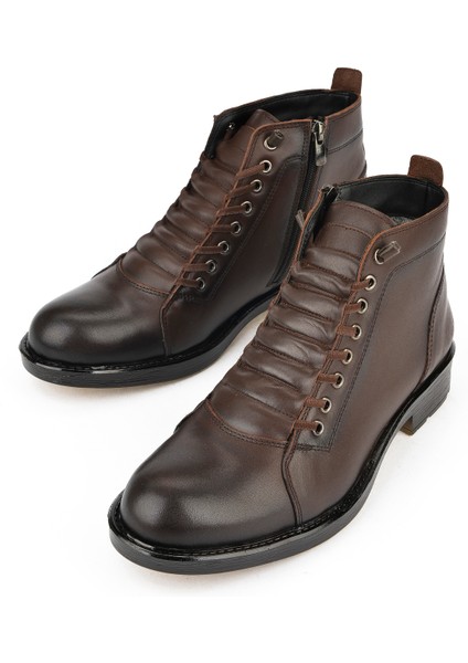 , Erkek Hakiki Deri Kürklü Bot 153999Z0013 Kahve indirimleri