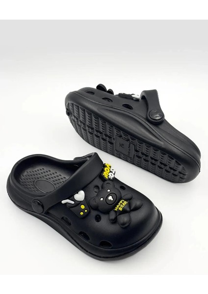 Çocuk Emojili Cross Terlik Bahçe Terliği Plaj Sahil Banyo Terliği 26-27-28-29-30-31-32-33-34-35 Numara modelleri