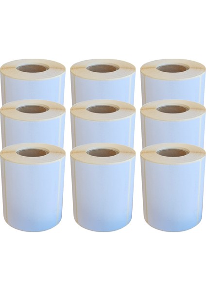 100X150 Termal Barkod Etiketi 250 Sarım 9 Adet Rulo