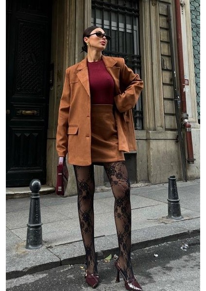 Mini Etekli Süet Takım 9935