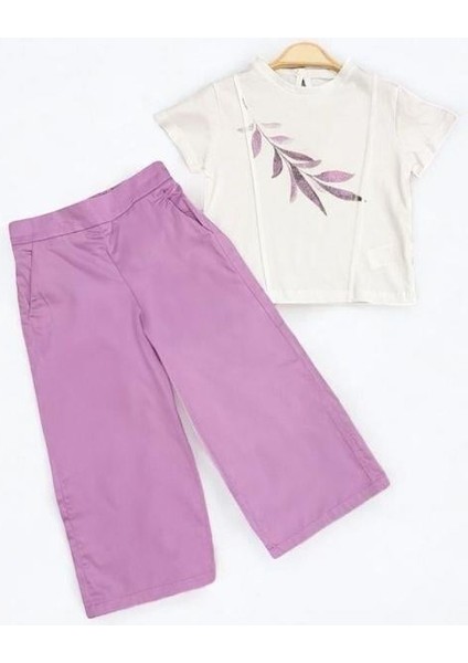 Kız Çocuk Pantolon Ceket T-Shirt Üçlü Takım fiyatları