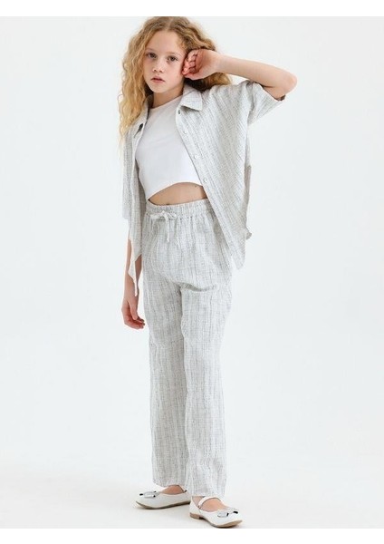 Kız Çocuk Yazlık Gömlek Bluz Pantolon Takım modelleri