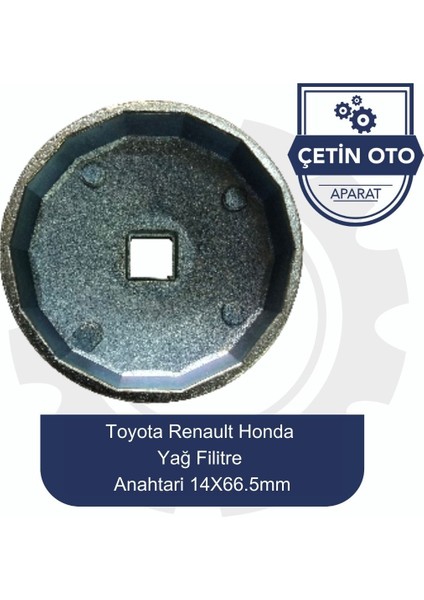 Toyota - Honda Yağ Filitre Anahtarı 14X66.5MM