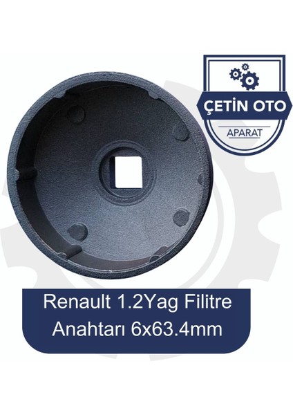Renault 1,2 Yağ Filitre Anahtarı 6X63.4MM