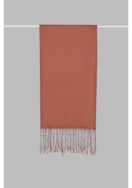 Düz Renk Ipeksi Şal 4026-Kıremıt