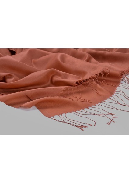 Düz Renk Ipeksi Şal 4026-Kıremıt fiyatları