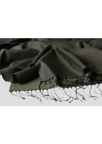 Kroren Düz Renk Ipeksi Şal 4026-SIYAH Haki fiyatları