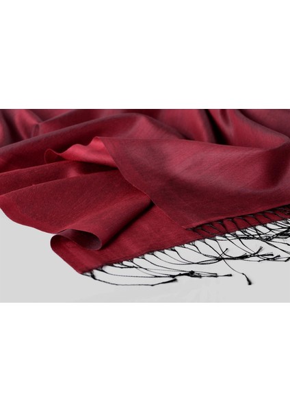 Kroren Düz Renk Ipeksi Şal 4026-SIYAH Kırmızı fiyatları