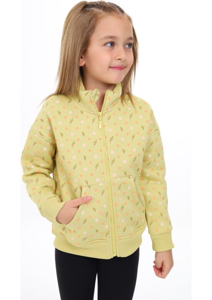 Kız Çocuk Baskılı Hırka