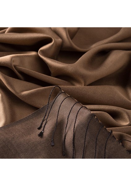 Ipekevi Çift Taraflı Düz Renk Ipek Şal 00927-SÜTLÜ Kahve fiyatları