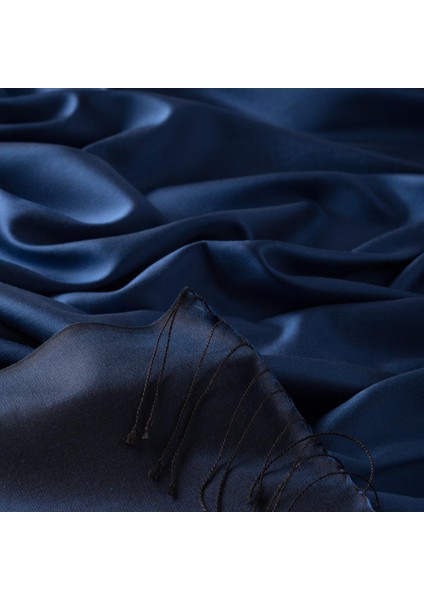 Ipekevi Çift Taraflı Düz Renk Ipek Şal 00927-OKYANUS Mavi fiyatları