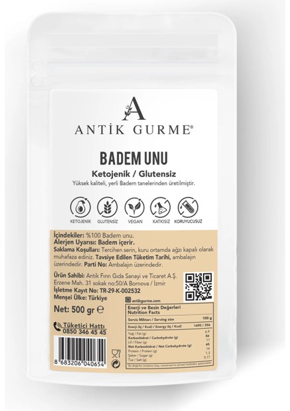 Badem Unu Glutensizvegan