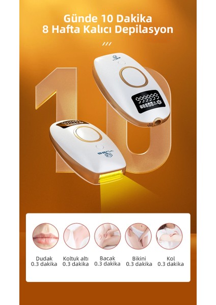 Ipl Lazer Epilasyon 999.999 Atım Otomatik/manuel Dokunmatik Ekran Vücut Yüz Epilasyon Cihazı