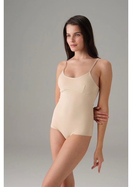 - Kadın Ten Dikişsiz Ince Askılı Invizible Body 12123