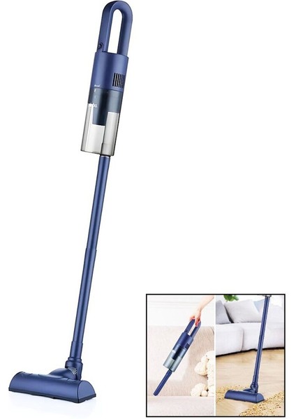 3in1 Elektrikli Dikey Süpürge Lacivert Renk 400W 1.5lt Toz Hazneli SVC-8614 - GMS1732-5525