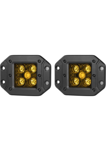 25W LED Off-Road Çalışma Işığı Su Geçirmez Sürüş Işığı Kare Sis Lambası Sarı Işık Araba Kamyon Atv Römork Motosiklet Için (Yurt Dışından)