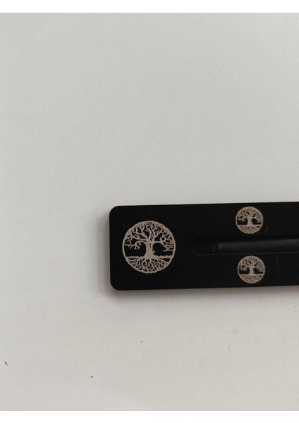 3 Adet Hayat Ağacı Işareti Detaylı Ahşap Mdf Tütsülük – 24 cm | Meditasyon ve Yoga Uyumlu
