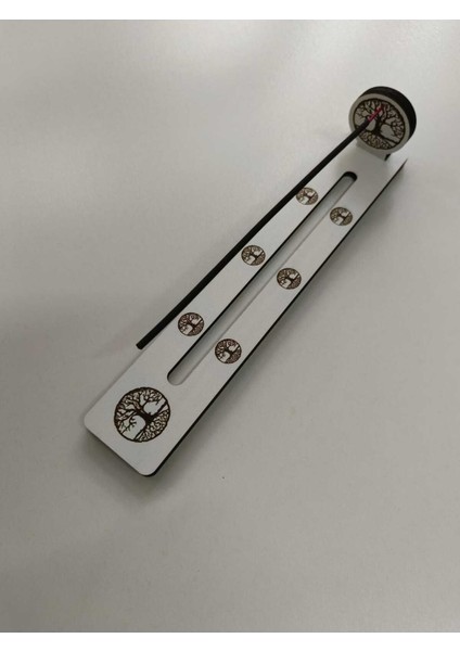 3 Adet Hayat Ağacı Işareti Detaylı Ahşap Mdf Tütsülük – 24 cm | Meditasyon ve Yoga Uyumlu