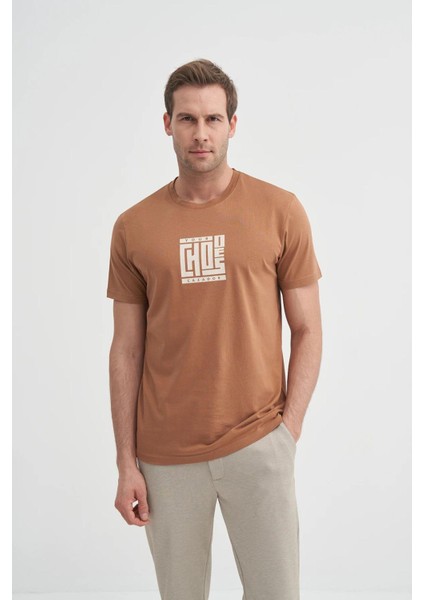 4165 Erkek Bisiklet Yaka T-Shirt