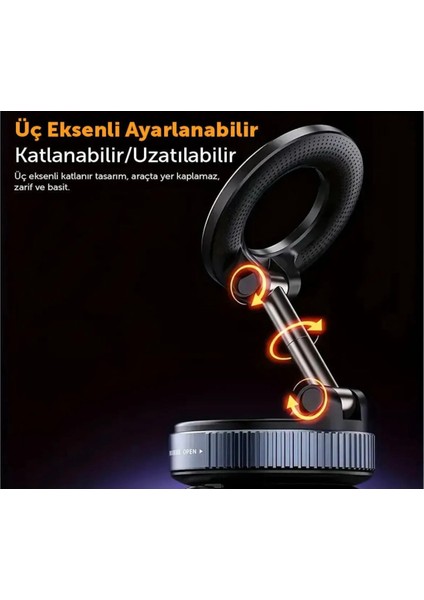 360 Derece Dönebilen Vakumlu Magsafe Özellikli Telefon Tutucu fırsatları