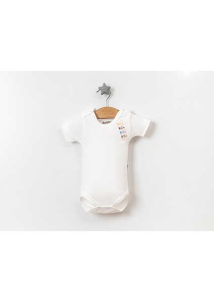 Miakids Bebek Yarım Kol Düz Renk Badi