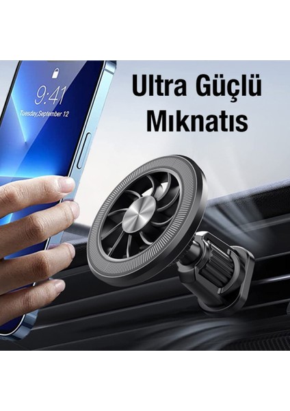 ML-216 Magsafe Araç Içi Havalandırma Telefon Tutucu (Siyah) fiyatları