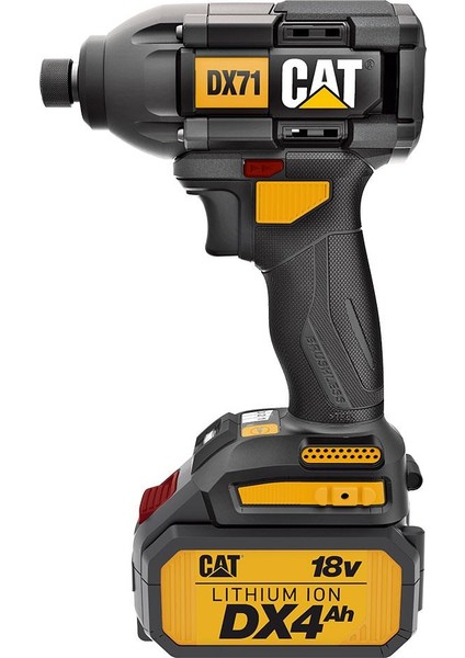DX71.2 18VOLT 4.0AH Li-Ion Çift Akülü 215NM Kömürsüz Profesyonel Şarjlı Darbeli Tornavida