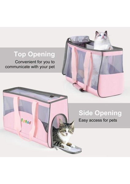 Funadd FA1002 Naylon Kumaş Pet Kedi Taşıma Çantası Küçük Köpek Için Tote Çanta-Pembe (Yurt Dışından) fırsatları